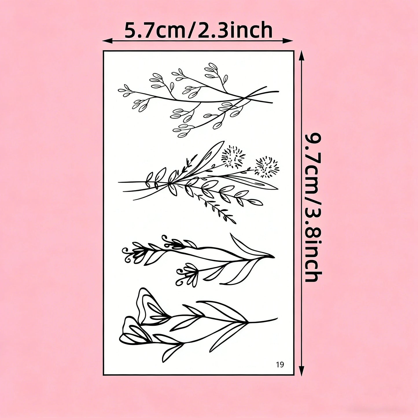 30 Temporary Party Tattoos of Butterflies, Flowers, and Hearts