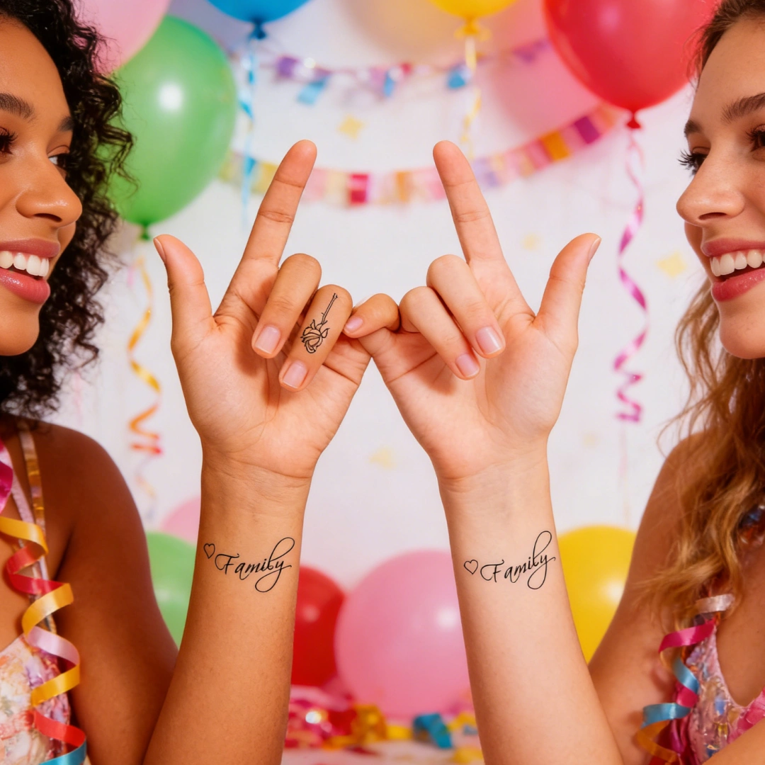 30 Temporary Party Tattoos of Butterflies, Flowers, and Hearts