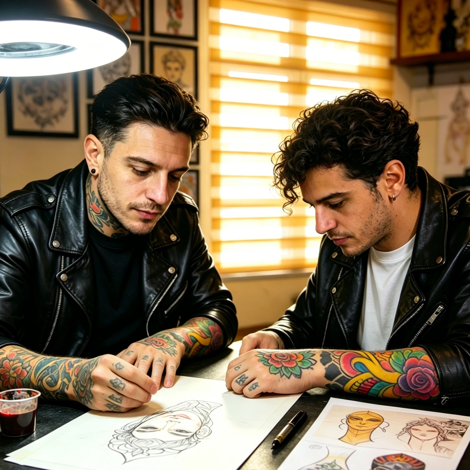 Italian Tattoo Artists Creating Designs
